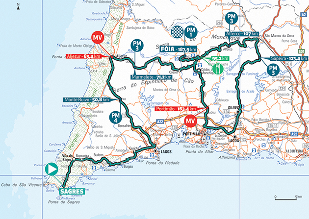 Algarve stage 2 map